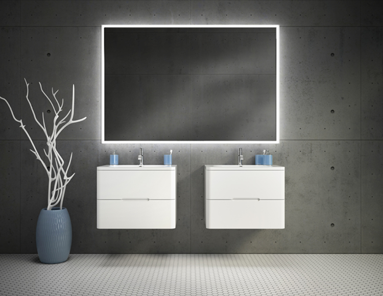 Robern M Series mirrored cabinet with an integrated LED night light