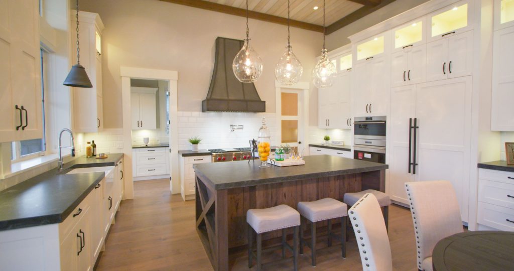 Pendant lighting in the Kitchen