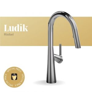 Ludik Kitchen Faucet by Riobel in Chrome
