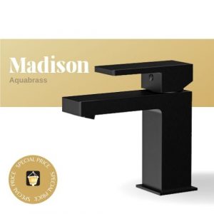 Madison Bathroom Faucet by Aquabrass in Black