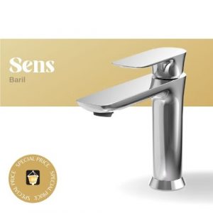 Sens Bathroom Faucet by Baril in Chrome