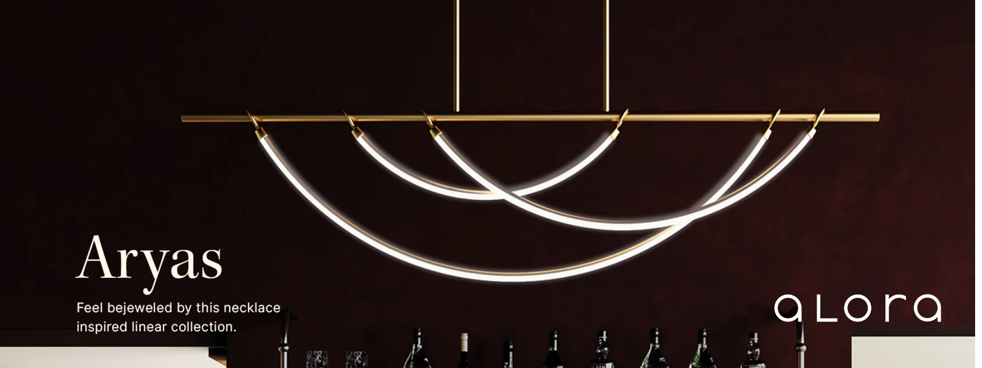 Norburn Lighting | Aryas Collection | Linear Chandelier | Canada Light | Alora Lighting
